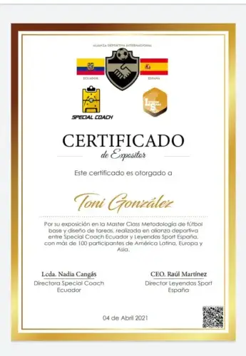 Certificado de España